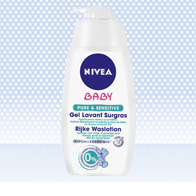 &Eacute;chantillons Gel Lavant Surgras Pure & Sensitive NIVEA BABY