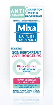 Échantillons cosmétiques Mixa : Soin R?hydratant Anti-Rougeurs Mixa